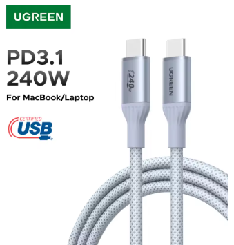UGREEN cable USB-C 2 m (PD 3.1, 240W, USB‑IF) por $105 en AliExpress